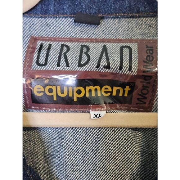Vintage Urban Equipment World Wear Royal Crown Collaboration Jean Jacket. Size X - Picture 3 of 5